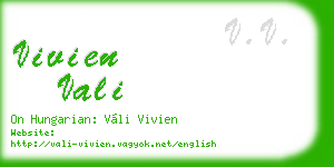 vivien vali business card